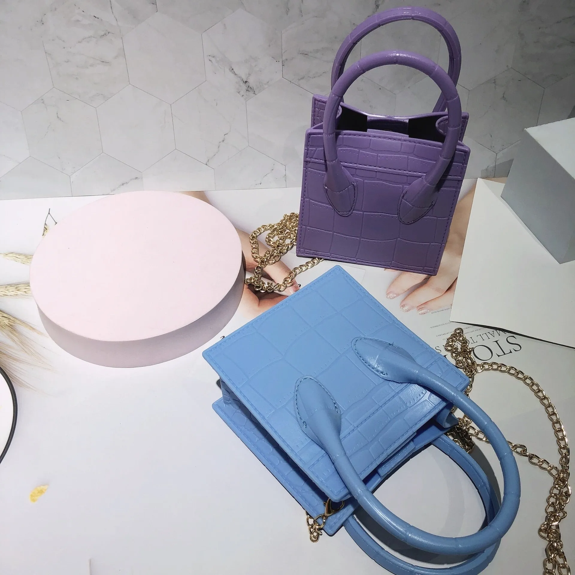 Summer Women's Purses and Handbags Mini Shoulder Bag Jelly PVC Crossdoby Messenger Bags for Women 2021 Luxury Cluth Tote Bag
