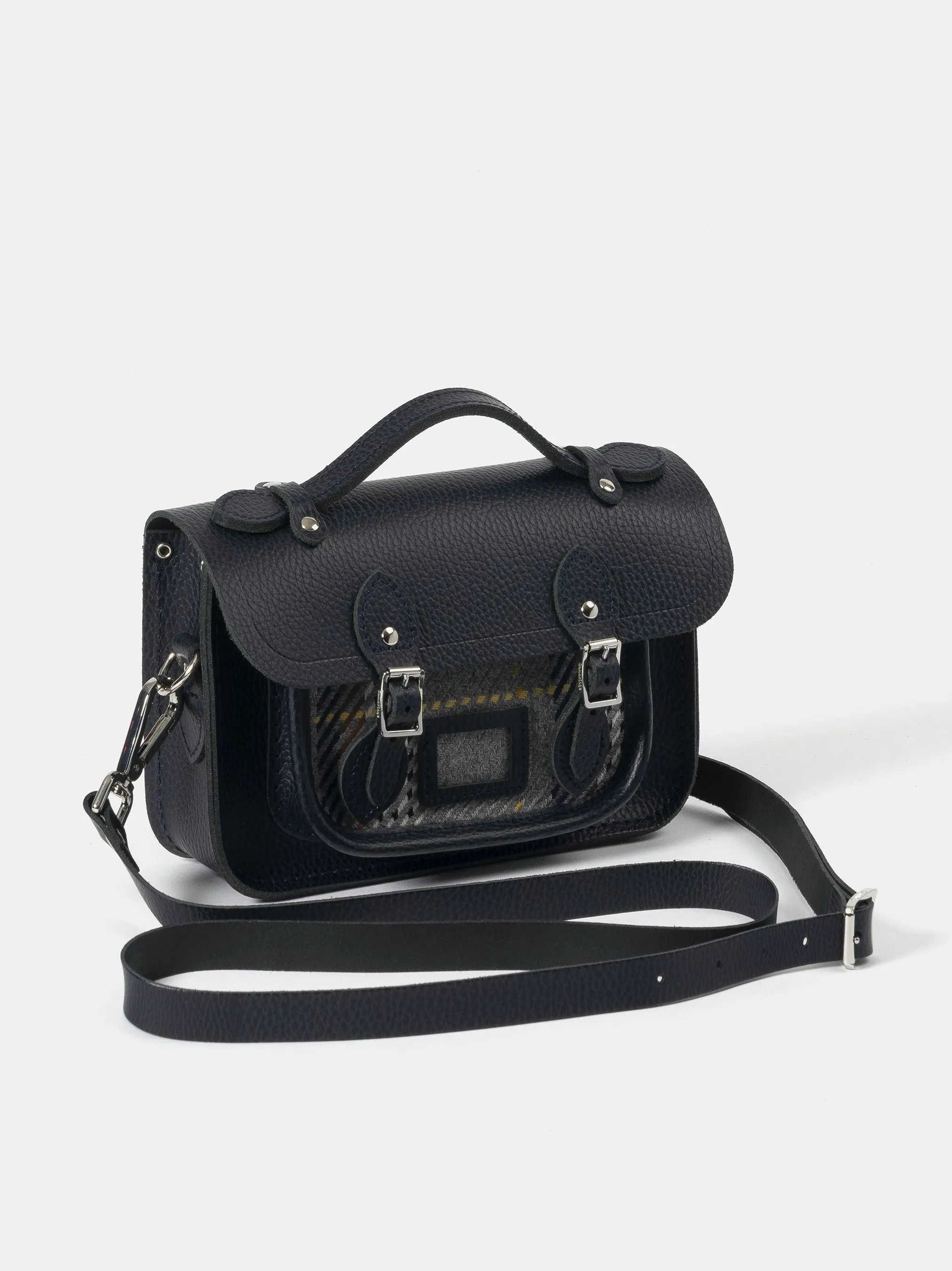 The Mini - Navy Celtic Grain & Gloverall Grey Check