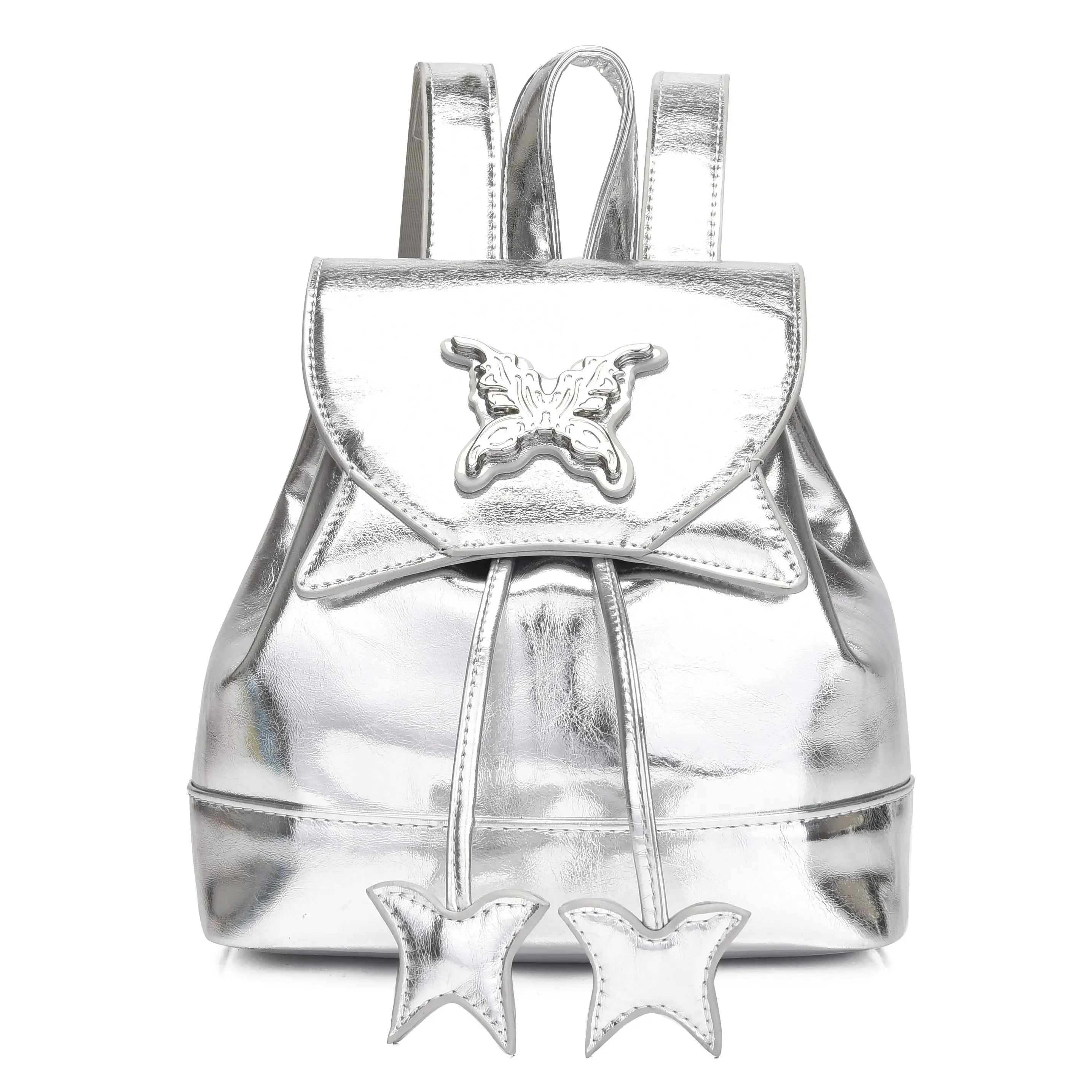 UAKISS  - Y2k Aesthetic Kawaii Cute Girls Sweet Schoolbags Korean Butterfly Fashion Drawstring Backpacks Mini Simple Women Ins School Bags